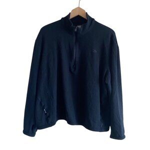 Icebreaker Merino 1/4 Zip Baselayer Men XL Black Thumbholes Performance Gorpcore